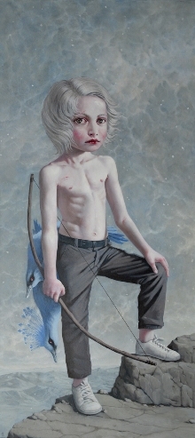 "Scout" 2013, oil on canvas, 172x77