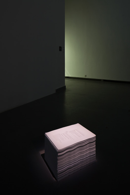 Tim Kliukoit, Intonation Evolution, 2014, text object