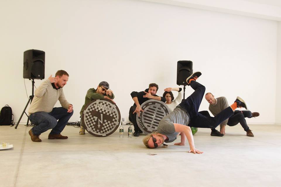 Break Dance workshop with residents Styrmir Örn Guðmundsson, Aneta Rostkowska and Marnie Slater at arts and education centre Rupert in Vilnius, 2014